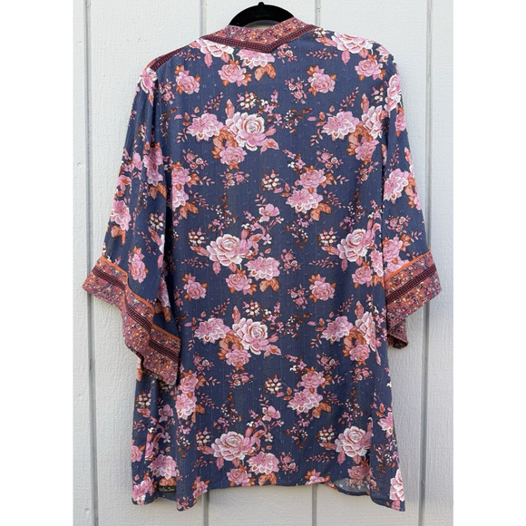 MATILDA JANE Women's NWT Just Imagine Olivia Floral Print Kimono- Size XS/S Boho - Picture 5 of 15